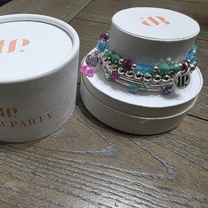Bomb Party Multicolor Charm Bracelet Set